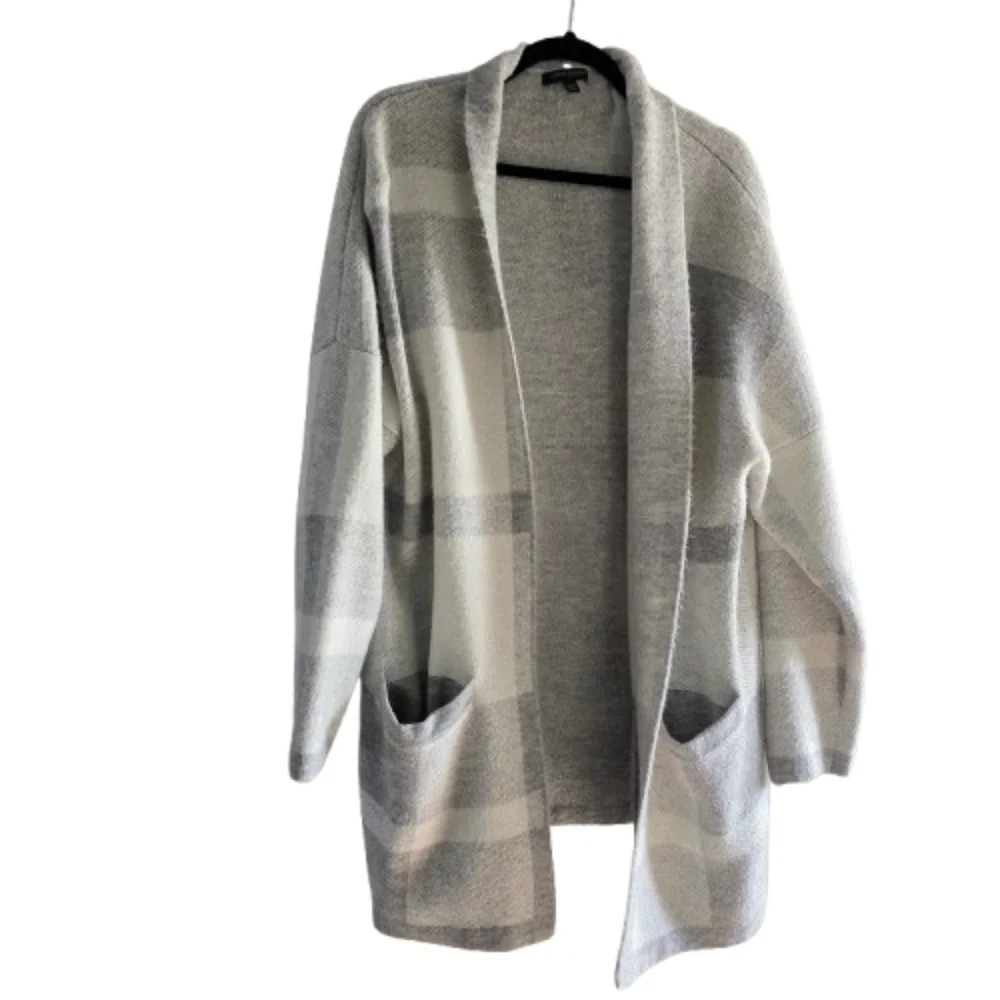 Banana Republic Soft Plaid Open-Front Cardigan – M/L